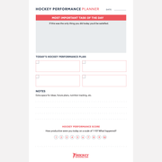 Hockey Performance Planner (2 Pack)